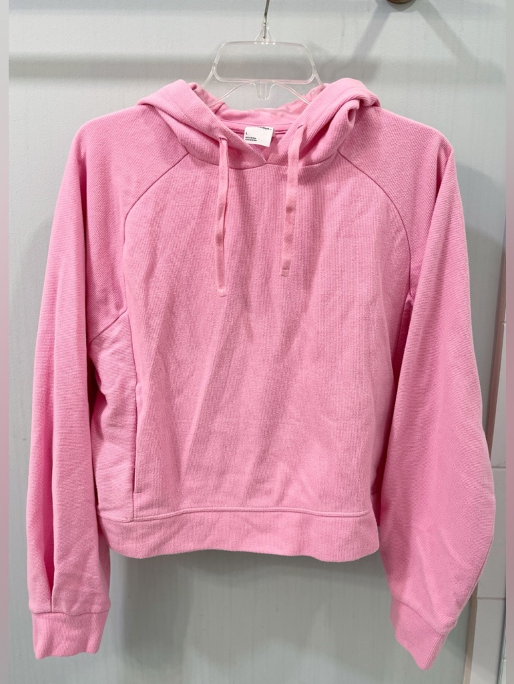 Women’s Pink Hooded Pullover Sweatshirt